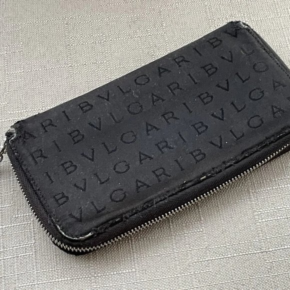 Bvlgari Women Clutch Wallet Wristlet Cardholder Purse Made Italy Read Desc - Picture 3 of 12